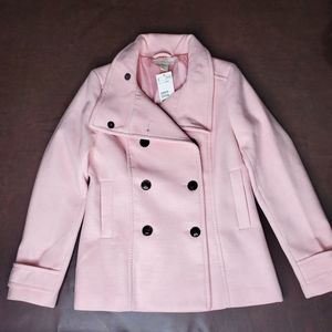 Pink light weight peacoat